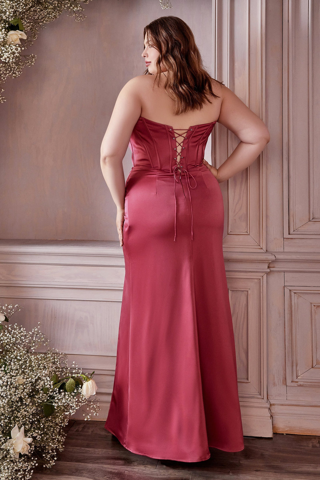 Corset Satin Gown by Cinderella Divine 7484