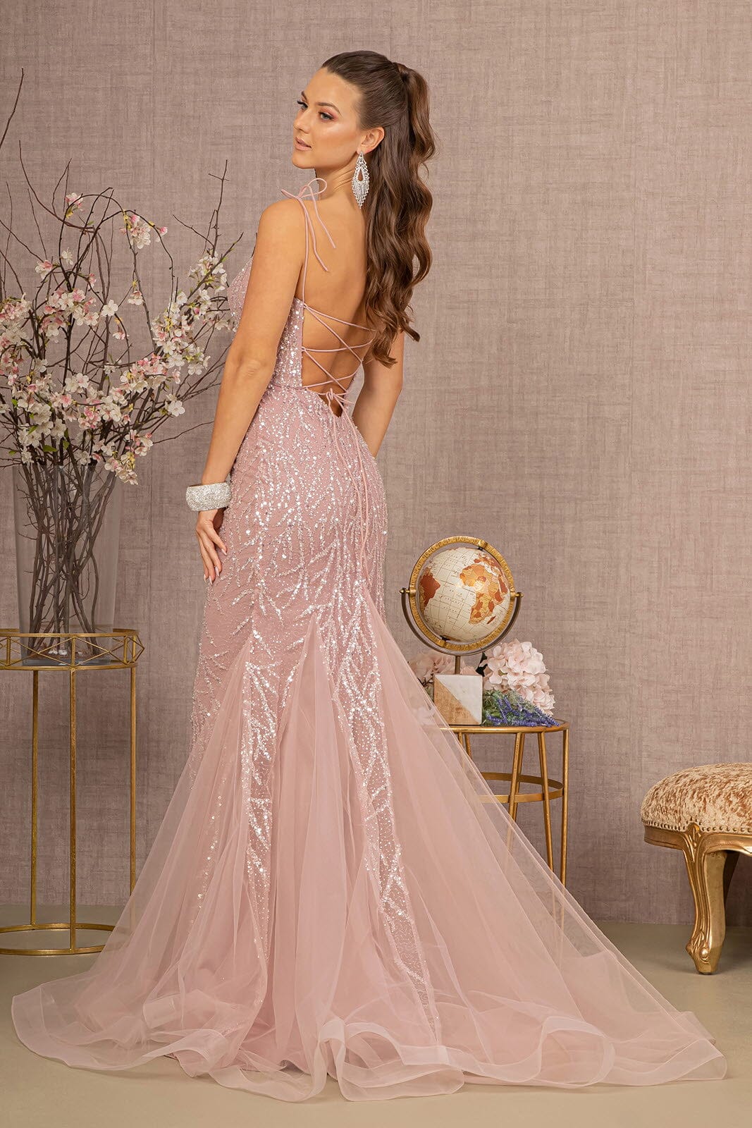 Embellished Sweetheart Mermaid Dress by GLS Gloria GL3121