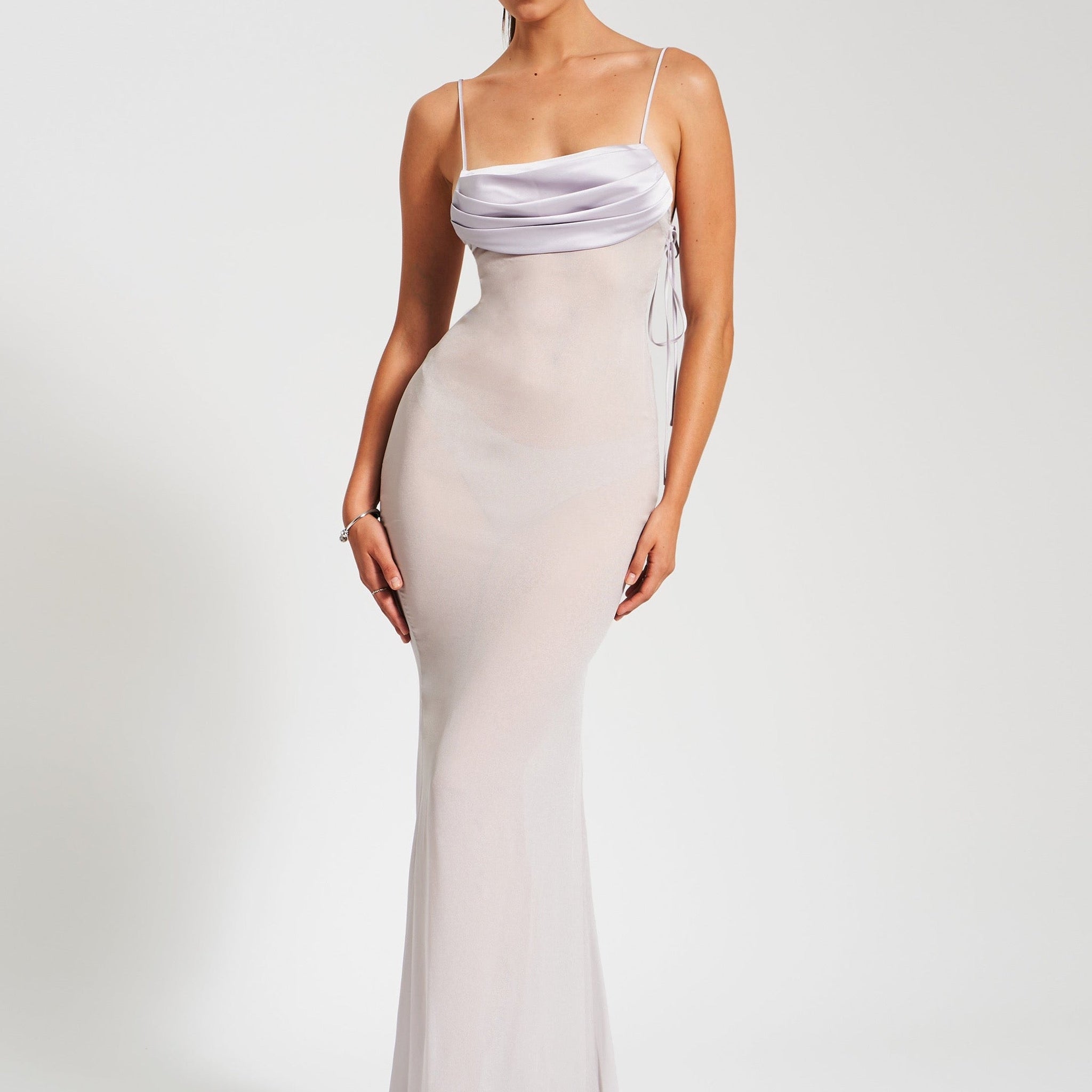 Tatiana Grey Rayon Backless Maxi Dress